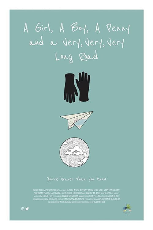 Poster for A Girl, a Boy, a Penny and a Very, Very, Very Long Road