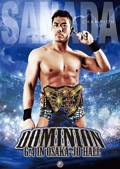 Poster for NJPW Dominion 6.4 in Osaka-jo Hall