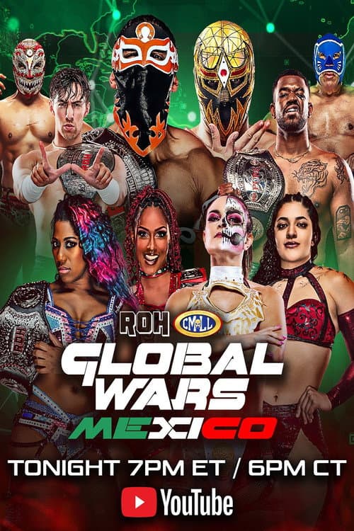 Poster for ROH/CMLL Global Wars Mexico