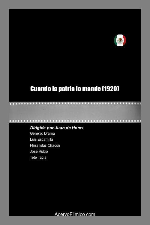 Poster for Cuando la patria lo mande