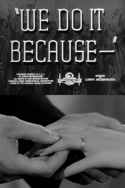 Poster for We Do It Because