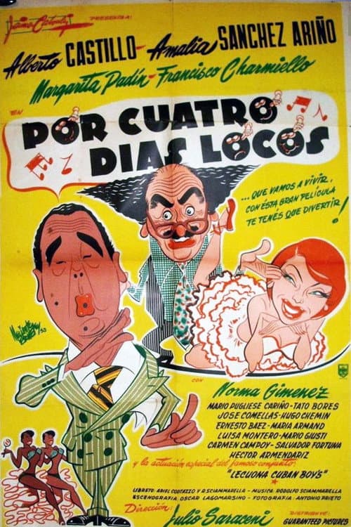 Постер до фільму «Por cuatro días locos»