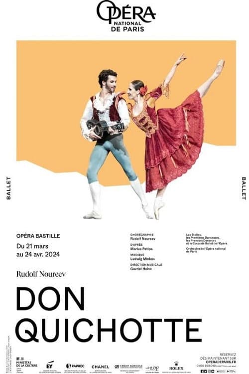 Poster for Don Quichotte, à l'Opéra Bastille