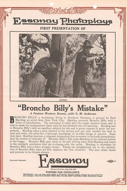Poster for Broncho Billy's Mistake