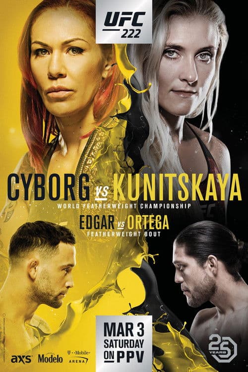 Poster for UFC 222: Cyborg vs. Kunitskaya