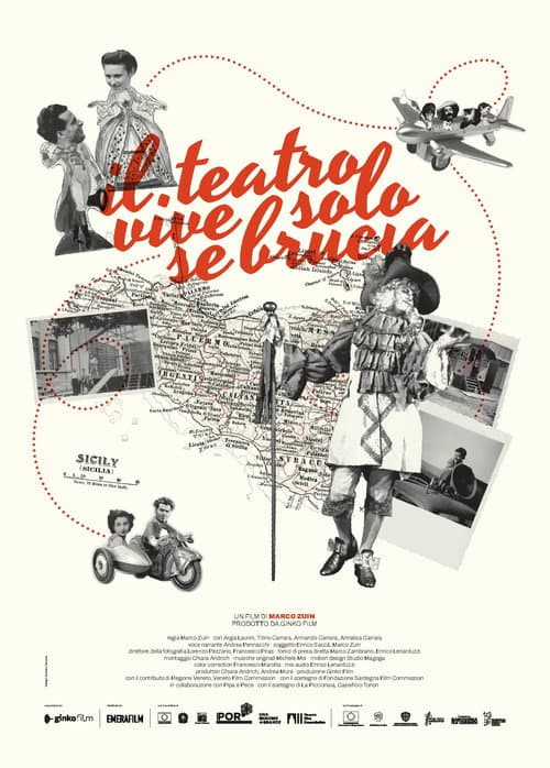 Poster for The Theatre Lives Only When It Burns