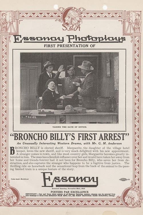 Poster for Broncho Billy's First Arrest