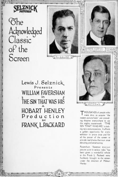 Poster for The Sin That Was His