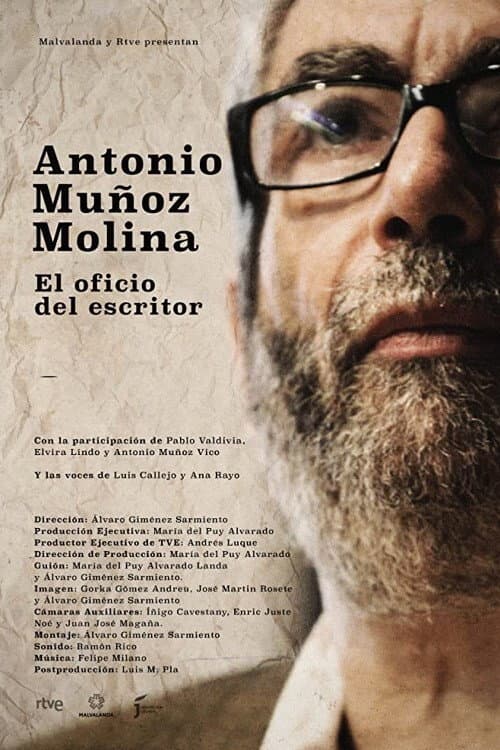 Poster for Antonio Muñoz Molina, the Job of the Writer