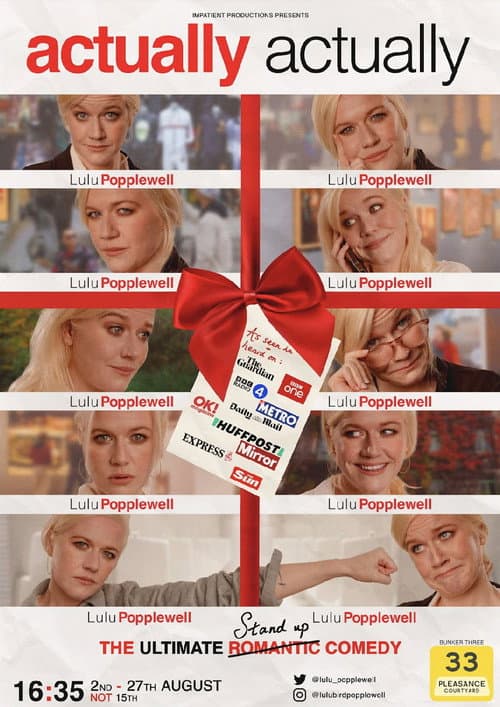 Poster for Lulu Popplewell: Actually, Actually
