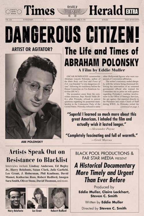 Poster for Dangerous Citizen: The Life and Times of Abraham Polonsky