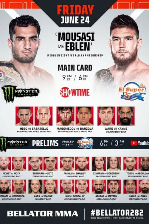 Poster for Bellator 282: Mousasi vs. Eblen