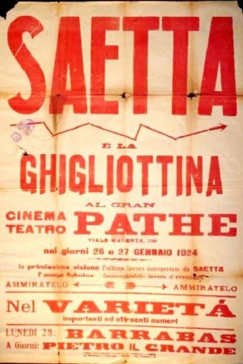 Poster for Saetta e la ghigliottina