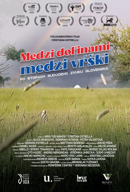 Постер до фільму «Between the valleys, between the hills. In the footsteps of the future sound of Slovakia.»