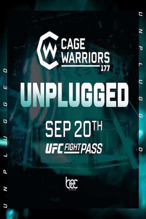 Poster for Cage Warriors 177: Unplugged