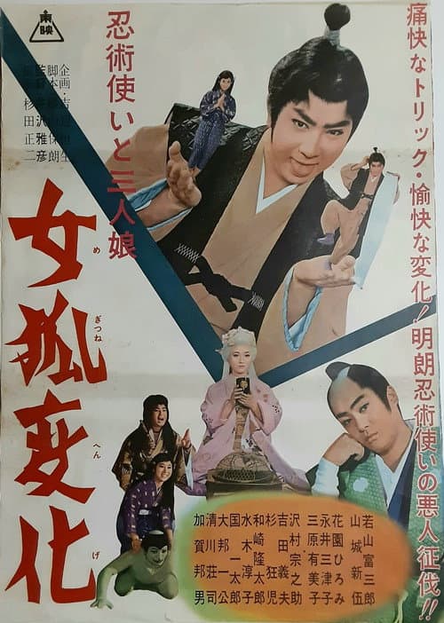 Poster for Ninjutsu tsukai to sannin musume: onna kitsune henka