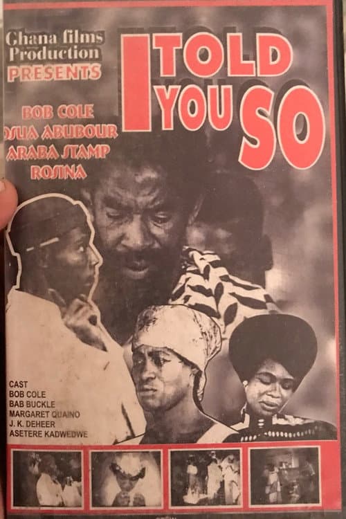 Poster for I Told You So