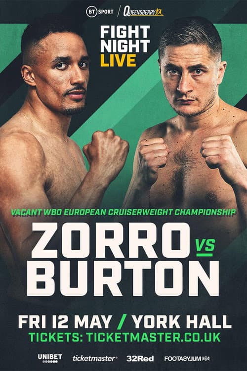 Poster for Ellis Zorro vs. Hosea Burton