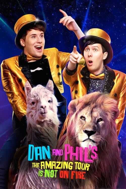 Poster for Dan and Phil's The Amazing Tour is Not on Fire