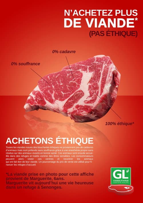 Poster for La Boucherie Éthique