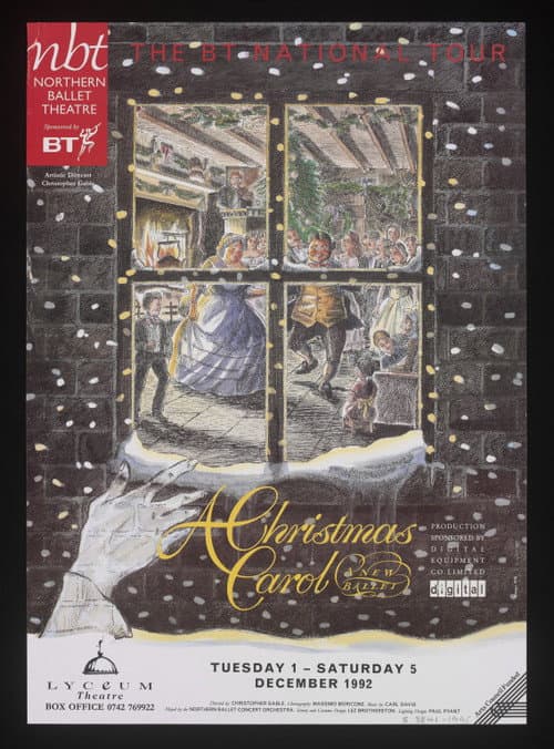 Poster for Northern Ballet's A Christmas Carol