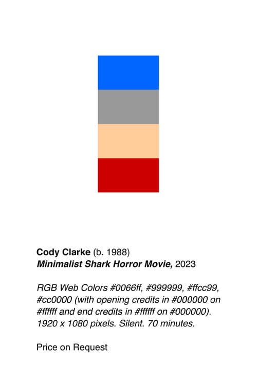Poster for Minimalist Shark Horror Movie