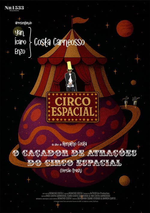 Poster for The Space Circus attraction hunter (trash version)