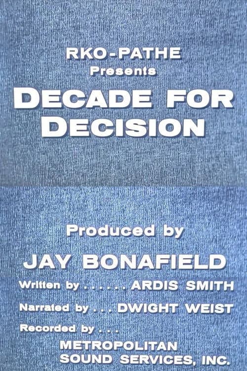 Poster for Decade for Decision