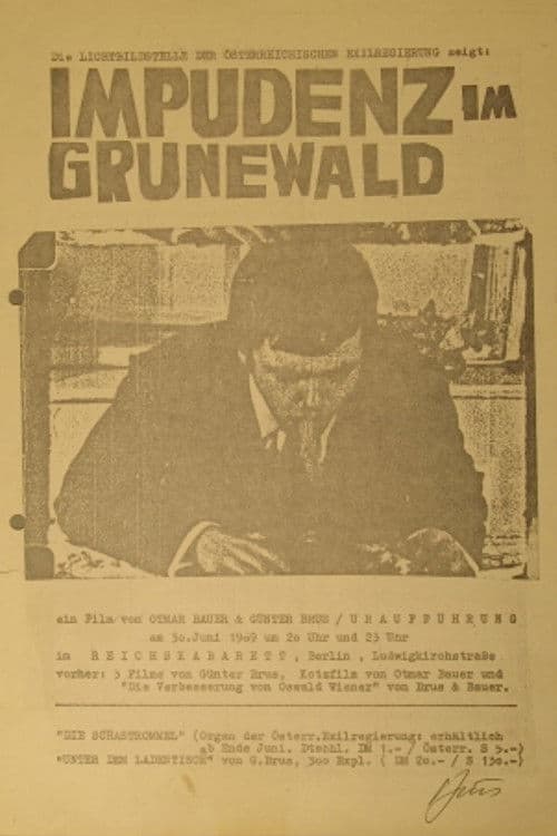 Poster for Impudence in Grunewald