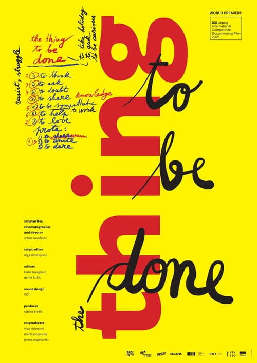 Poster for The Thing to Be Done