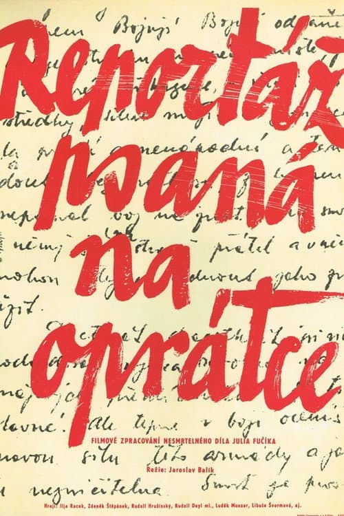 Poster for Reportáž psaná na oprátce