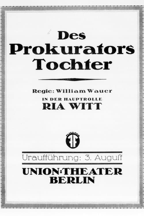 Poster for Des Prokurators Tochter