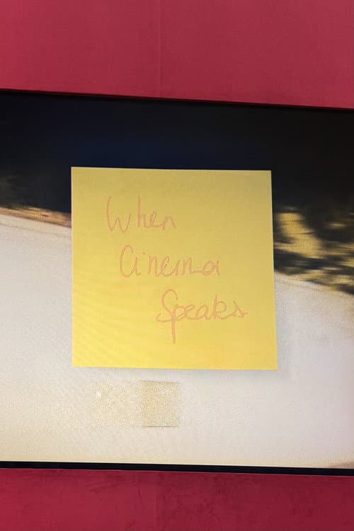 Poster for WHEN CINEMA SPEAKS...