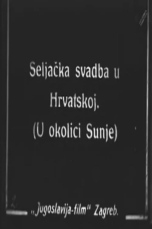 Poster for Peasant's Wedding Ceremony in Croatia