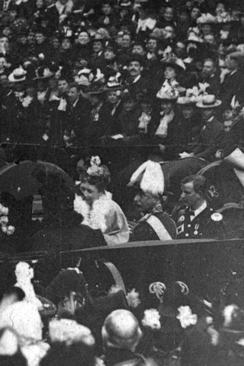 Poster for Her Majesty the Queen Arriving at South Kensington on the Occasion of the Laying of the Foundation Stone of the Victoria & Albert Museum