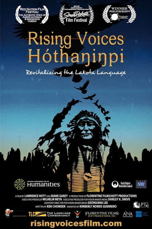 Poster for Rising Voices/Hótȟaŋiŋpi