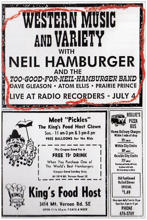 Poster for Neil Hamburger: Western Music and Variety