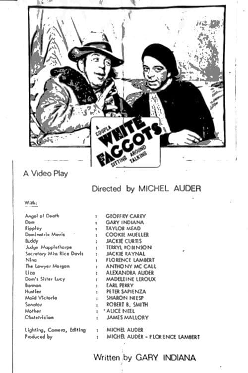 Poster for Coupla White Faggots Sitting Around Talking