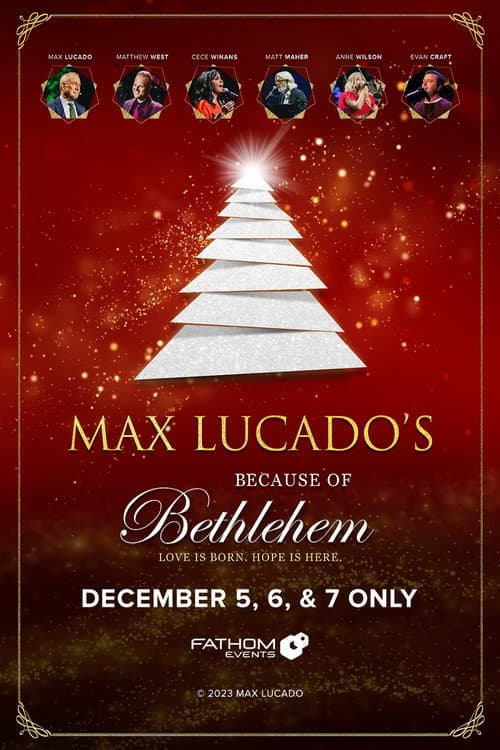 Poster for Because of Bethlehem with Max Lucado