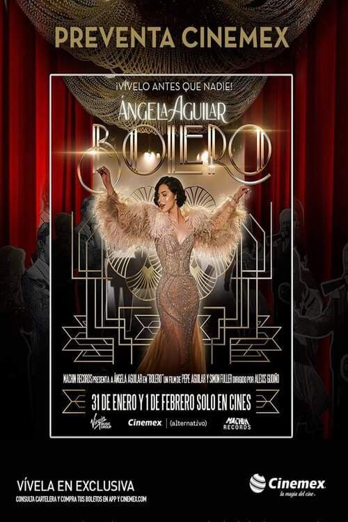 Poster for Ángela Aguilar "Bolero"