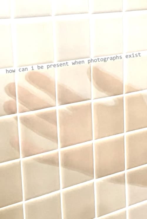 Poster for how can i be present when photographs exist