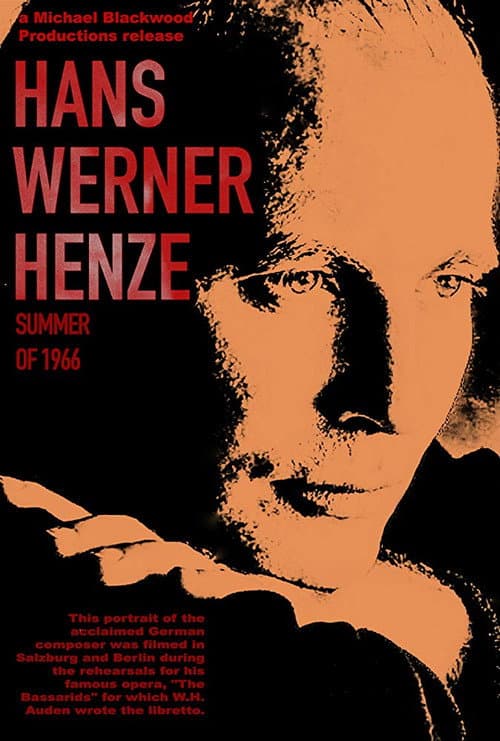 Poster for Hans Werner Henze: Summer of 1966