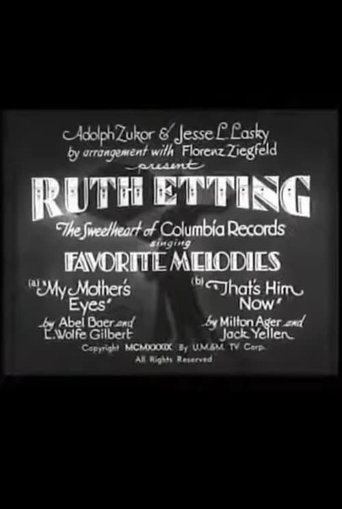 Poster for Ruth Etting in Favorite Melodies