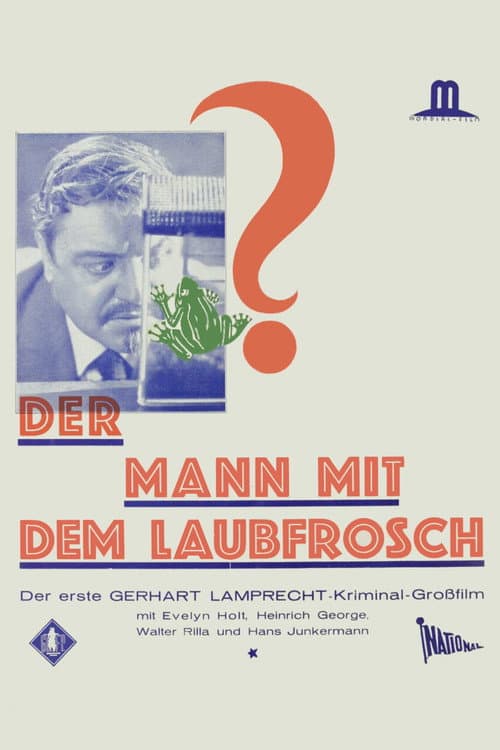 Poster for Der Mann mit dem Laubfrosch