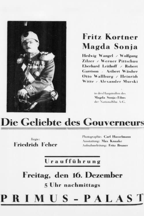 Poster for Die Geliebte des Gouverneurs