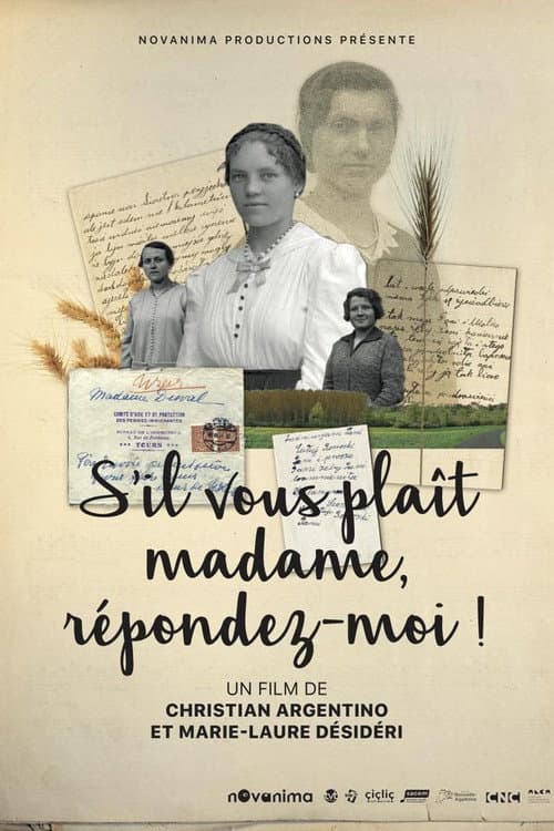 Poster for S’il vous plaît madame, répondez-moi !