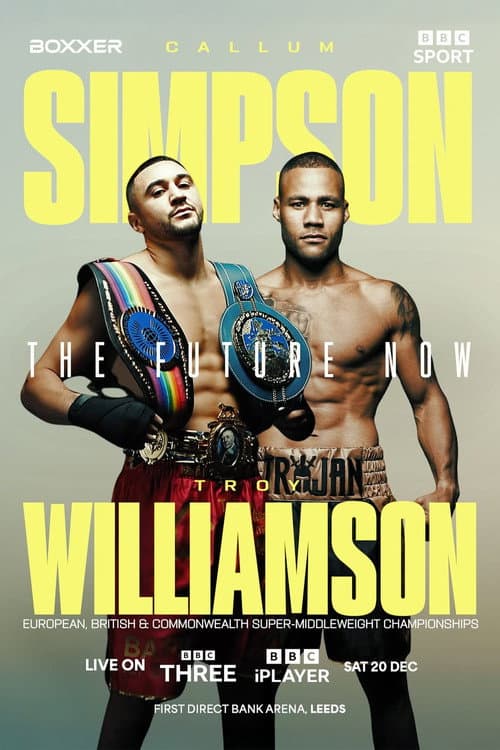 Poster for Callum Simpson vs. Troy Williamson