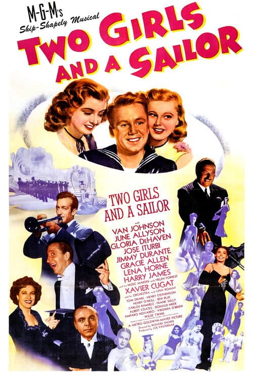Poster for Two Girls and a Sailor