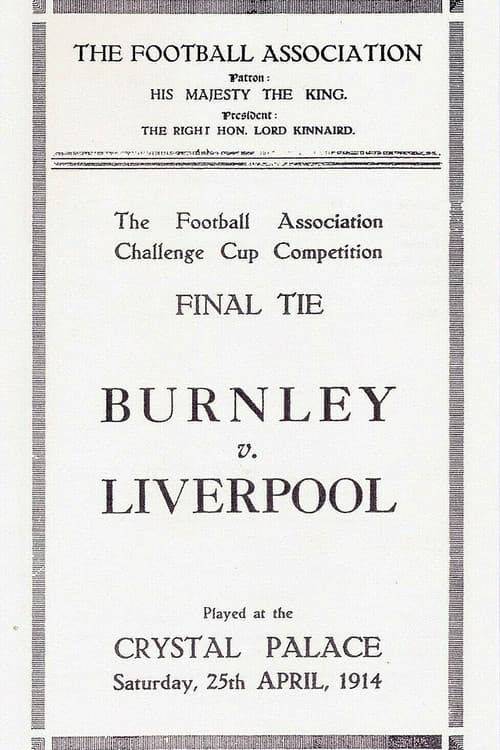 Poster for Cup Tie Final: Liverpool v Burnley 1914