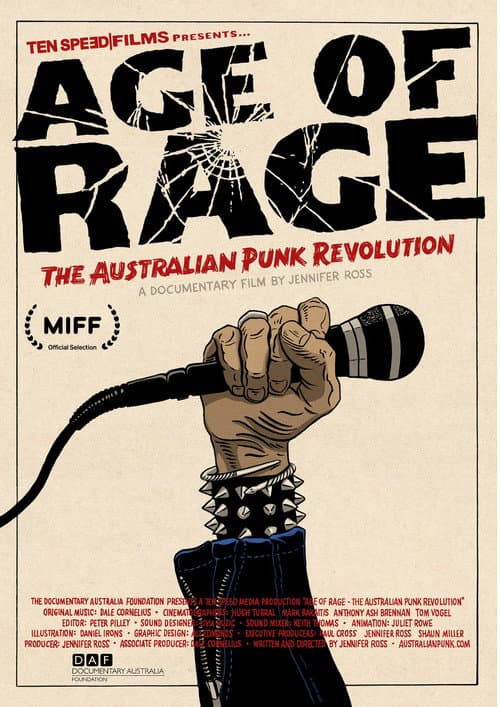 Постер до фільму «AGE OF RAGE - The Australian Punk Revolution»